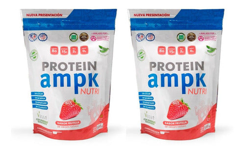 Nutri Protein AMPK: 21 Portions of Delicious Strawberry-Flavored Vegan Protein Shake for Metabolic Activity!
