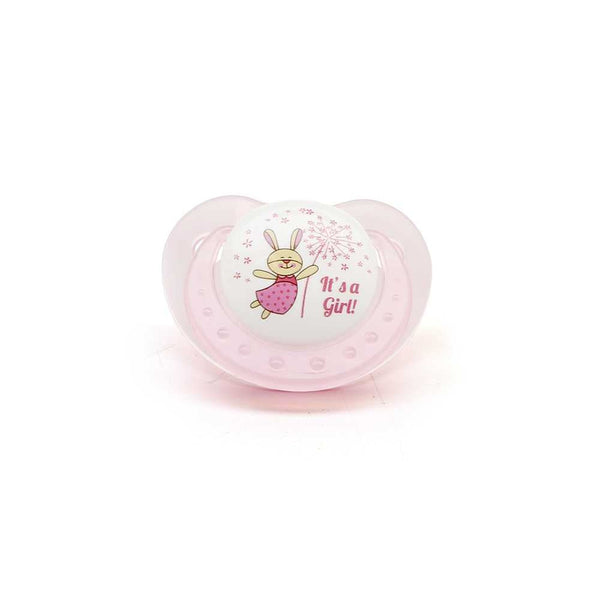 Baby Innovation Pink Curved Pacifier 0-6M: BPA-Free, Air Ventilation, Orthodontic Design