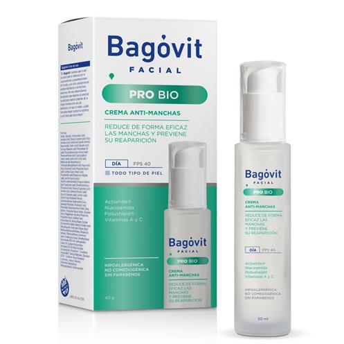 Bagovit Facial Pro Bio Anti-Stain Cream: Natural, Non-Greasy Hydrating Facial Cream with Brightening, Anti-Aging & Antioxidant Properties - 50Gr / 1.69Oz