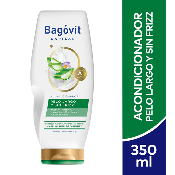 Bagovit Long Hair Conditioner No Frizz - 350Ml / 11.83Fl Oz - Hydrate, Nourish & Balance Hair for Humidity Protection