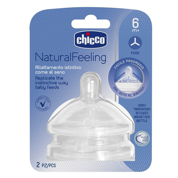Chicco NaturalFeeling Teats 6M+ Flow Pappa ‚The Perfect Solution for Feeding Older Babies