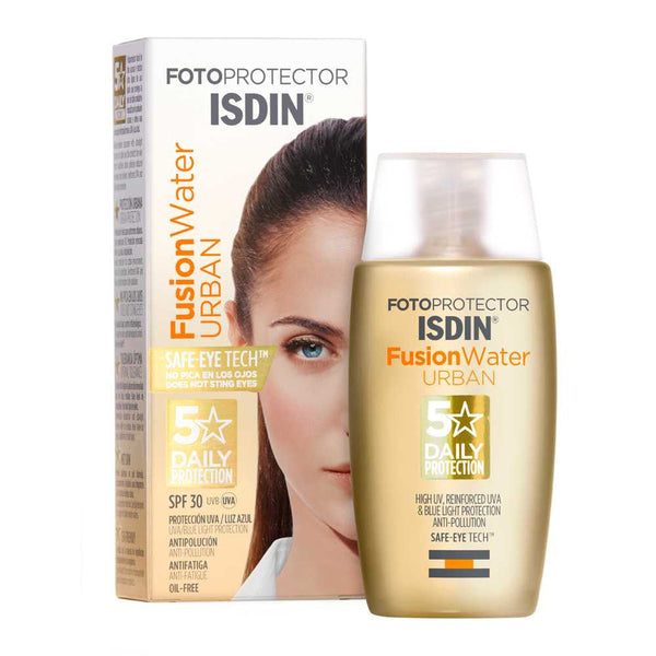 ISDIN Photo Protector Fusion Water Urban SPF30 (50Ml / 1.69Fl Oz): Aqueous Phase Face Protector with Ultralight Texture