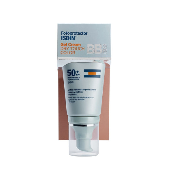 Isdin Sunscreen Dry Touch Color Gel Cream SPF50+ - UVA/UVB Protection, Water Resistant, Non-Greasy & Mattifying Effect 50Ml / 1.69Fl Oz