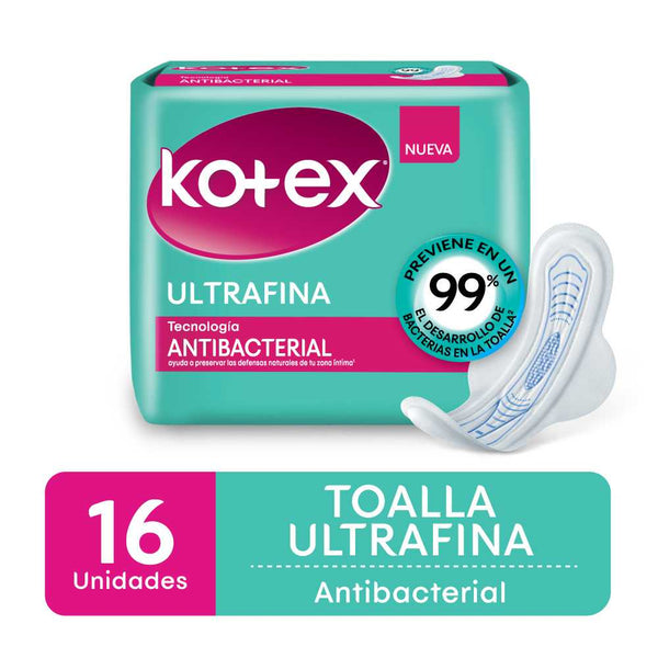 Kotex Ultra-Thin Antibacterial Sanitary Pads (16 Units): Maximum Comfort, Protection & Hygiene