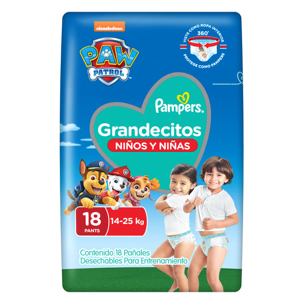 Pampers Pants Grandecitos XXG (18 Diapers) with 360 Elasticated Waistband, LeakGuard Barriers & More