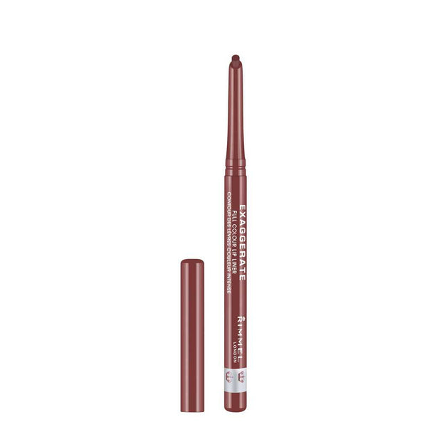 Rimmel Exaggerate Lip Liner 018 Natural: Waterproof, Smudge-Proof, Long-Lasting Color, Cruelty-Free & Paraben-Free 0.25Gr / 0.008Oz